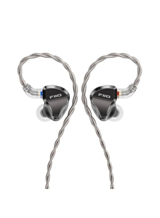 FiiO/JadeAudio JH5 1DD+4BA Hybrid 5 Drivers HiFi in-Ear Monitors Earphone, Detachable 0.78mm 2 Pin Cable 3.5mm Plug for Audiophile/Musician (Black) - Image 1