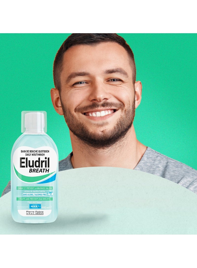 Eludril Breath Mouthwash for Daily Use 500ml - Image 2
