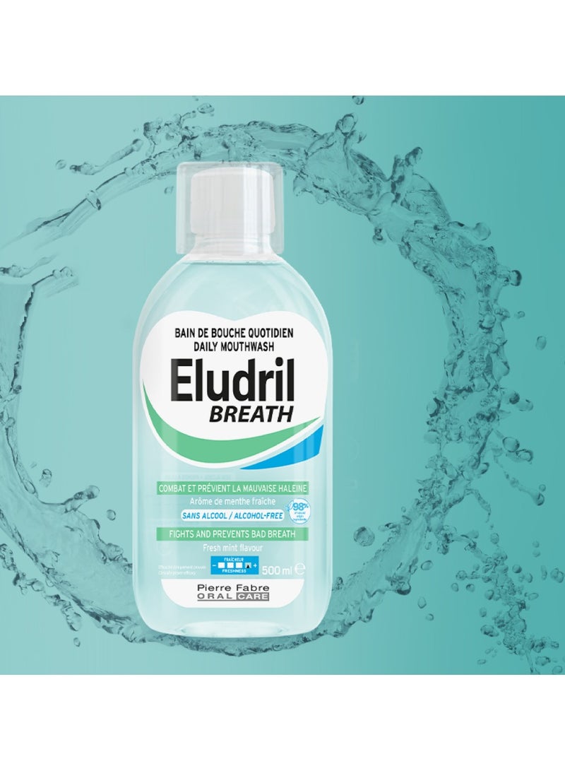 Eludril Breath Mouthwash for Daily Use 500ml - Image 3