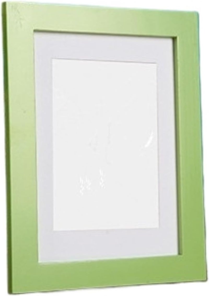 Wooden Photo Frame Wooden Frame For Canvas Painting Picture Photo With Mats For Wall Mounting(Green,20x30cm) - Image 1