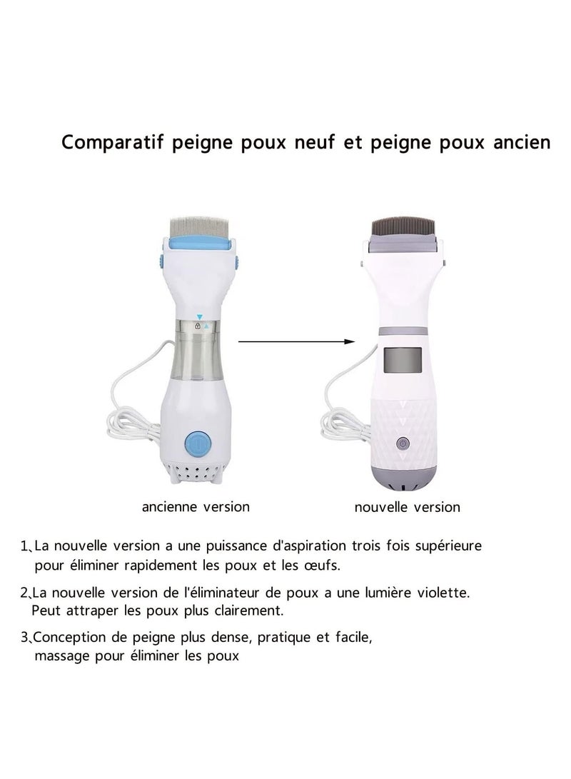 SYOSI Electric Anti-Lice Comb - Ergonomic, Safe & Effective Lice Removal for Children & Pets - Professional Hair Filter Tool with Enhanced Features  - Image 2