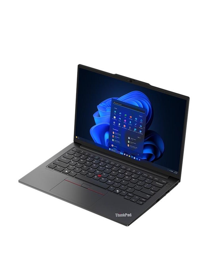 Lenovo ThinkPad E14 Laptop With 14 Inch WUXGA (1920x1200) Display IPS,Intel Core Ultra 5-125U Processor/8GB RAM DDR4/512GB SSD / Intel Arc Graphics/ WINDOWS 11 PRO English/Arabic Black - Image 3
