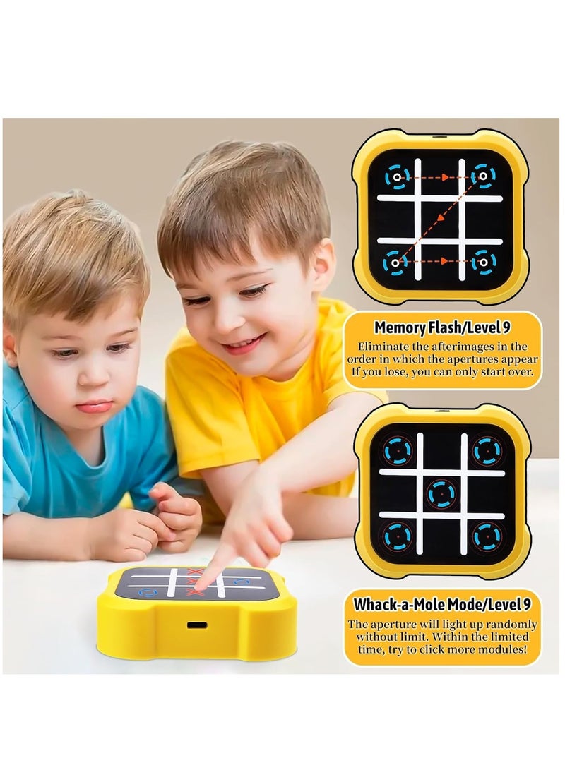 TFIXOL Electronic Tic Tac Toe Bolt Game, 3-in-1 Handheld Game Puzzle Console with Silent Mode, Portable Travel Game for Kids & Adults, Ages 3+ - Image 5