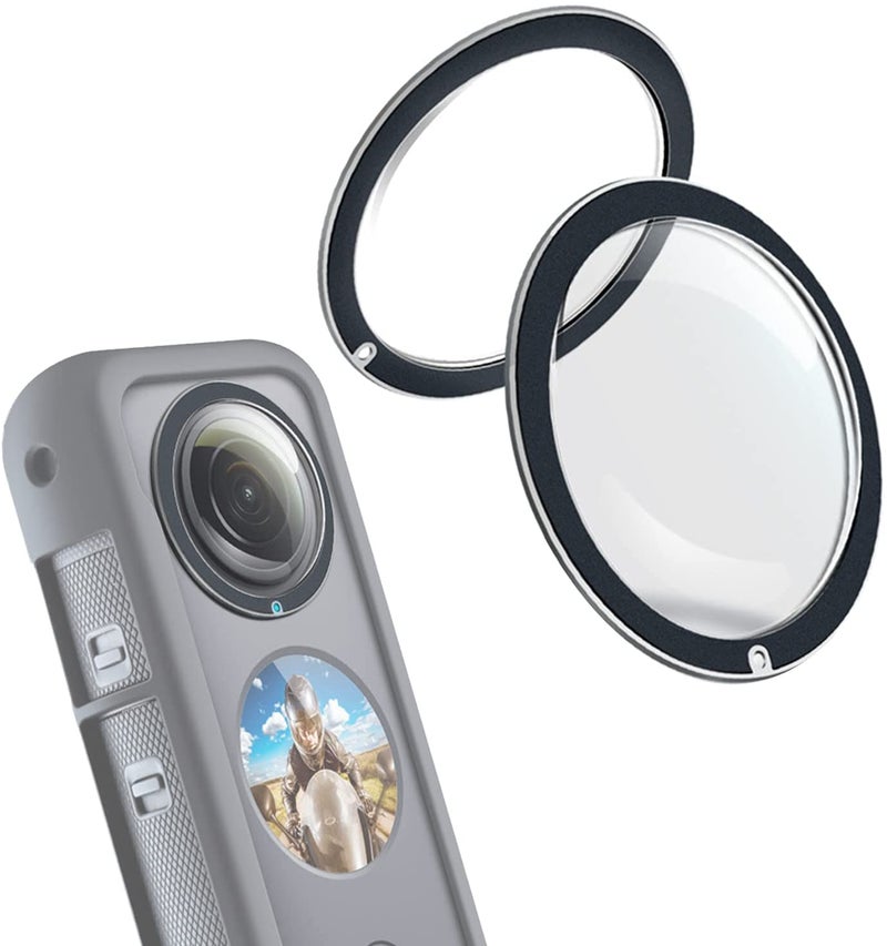Careflection || Dual Lens Guard Compatible with Insta 360 ONE X 2 Panoramic Action Camera Accessories - Image 1