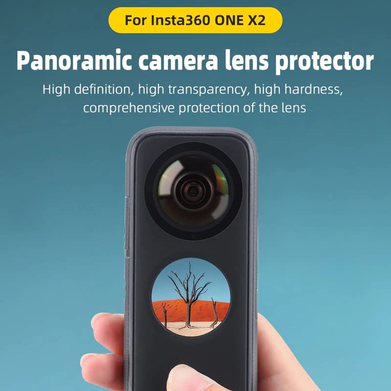 Careflection || Dual Lens Guard Compatible with Insta 360 ONE X 2 Panoramic Action Camera Accessories - Image 2