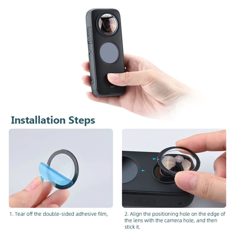 Careflection || Dual Lens Guard Compatible with Insta 360 ONE X 2 Panoramic Action Camera Accessories - Image 4