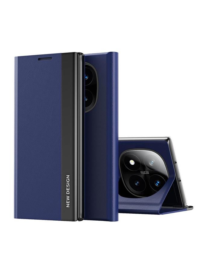 The Bros Case For Xiaomi Redmi Note 14 Pro+ 5G Side Electroplated Adsorption Leather Phone Case