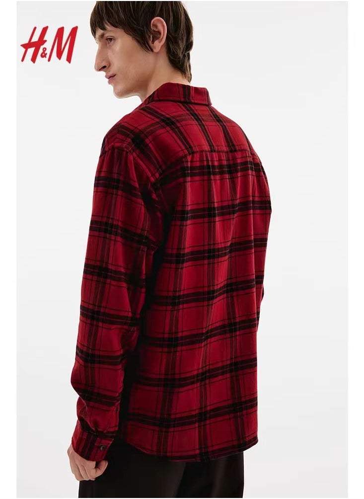 H and M - HM Autumn New Fashionable Casual Loose Long Sleeved Shirt - Image 1