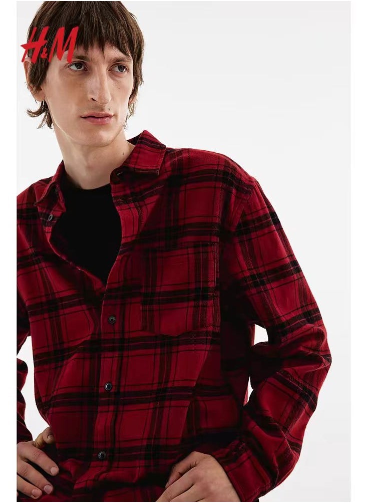 H and M - HM Autumn New Fashionable Casual Loose Long Sleeved Shirt - Image 1