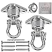 Dakzhou 9M 2 Sets of Bearing Smooth Rotary Stainless Steel Hanger Heavy Duty 180360 Rotary Swing Swing Hook 1500 lb Capacity Wooden Concrete Playground Yoga Hammock Chair Rope Punch Bag Porch Swing Set - Image 3