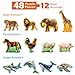 BenBen Puzzles for Toddlers 2412 Animal Puzzles 3 Levels StepbyStep ColorCoded Jigsaw Puzzles 48 Pieces Total Educational Montessori Toys for Preschool Girls Boys - Image 4