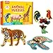 BenBen Puzzles for Toddlers 2412 Animal Puzzles 3 Levels StepbyStep ColorCoded Jigsaw Puzzles 48 Pieces Total Educational Montessori Toys for Preschool Girls Boys - Image 2