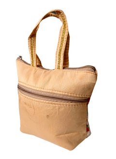 Kuber Industries Kuber Industries Embroidery Small Hand Bag, Tote Bag, Purse For Daily Trips, Travel, Office & All Occasions For Women & Girls (Gold)-HS_38_KUBMART21477  - Image 3