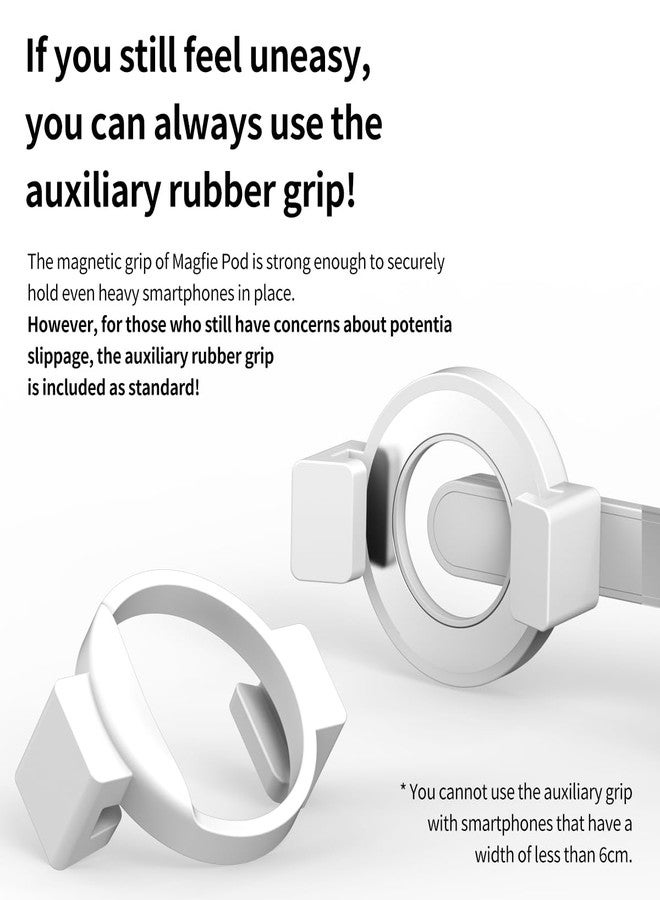 araree MAGFIE Pod, Magnetic Selfie Stick Tripod Compatible with MagSafe, 27" Extendable Selfie Stick, with Wireless Remote Control for iPhone 15 14 13 & All Phones with MagSafe functionality - Blue - Image 5