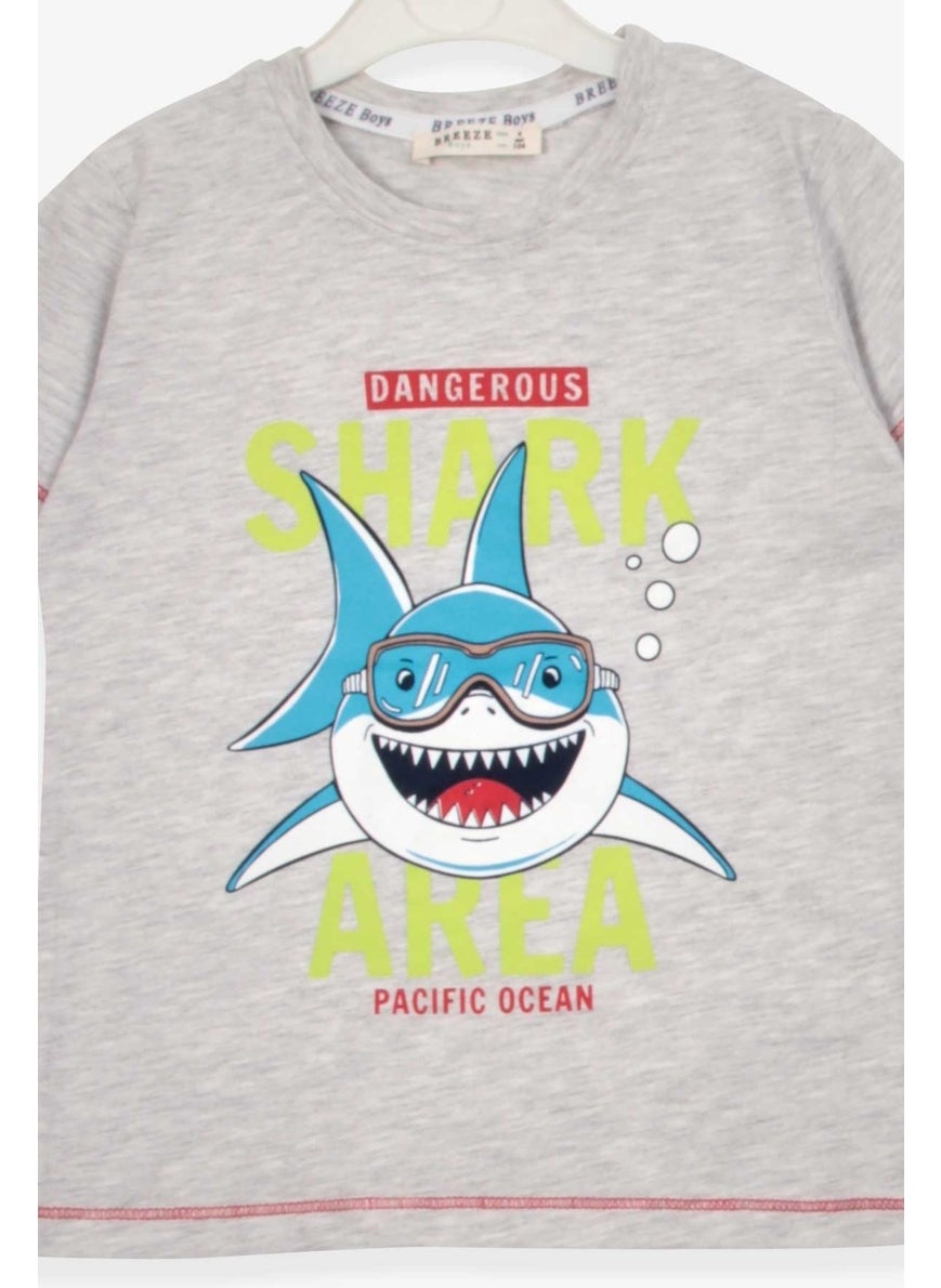 Boys Shorts Set Shark Printed Light Gray Melange (1.5-5 Years) - pzsku/Z12A7484CAB5910AA3714Z/45/_/1726653564/fe57b3fc-aa25-482a-9bb7-bbc1793bd24c