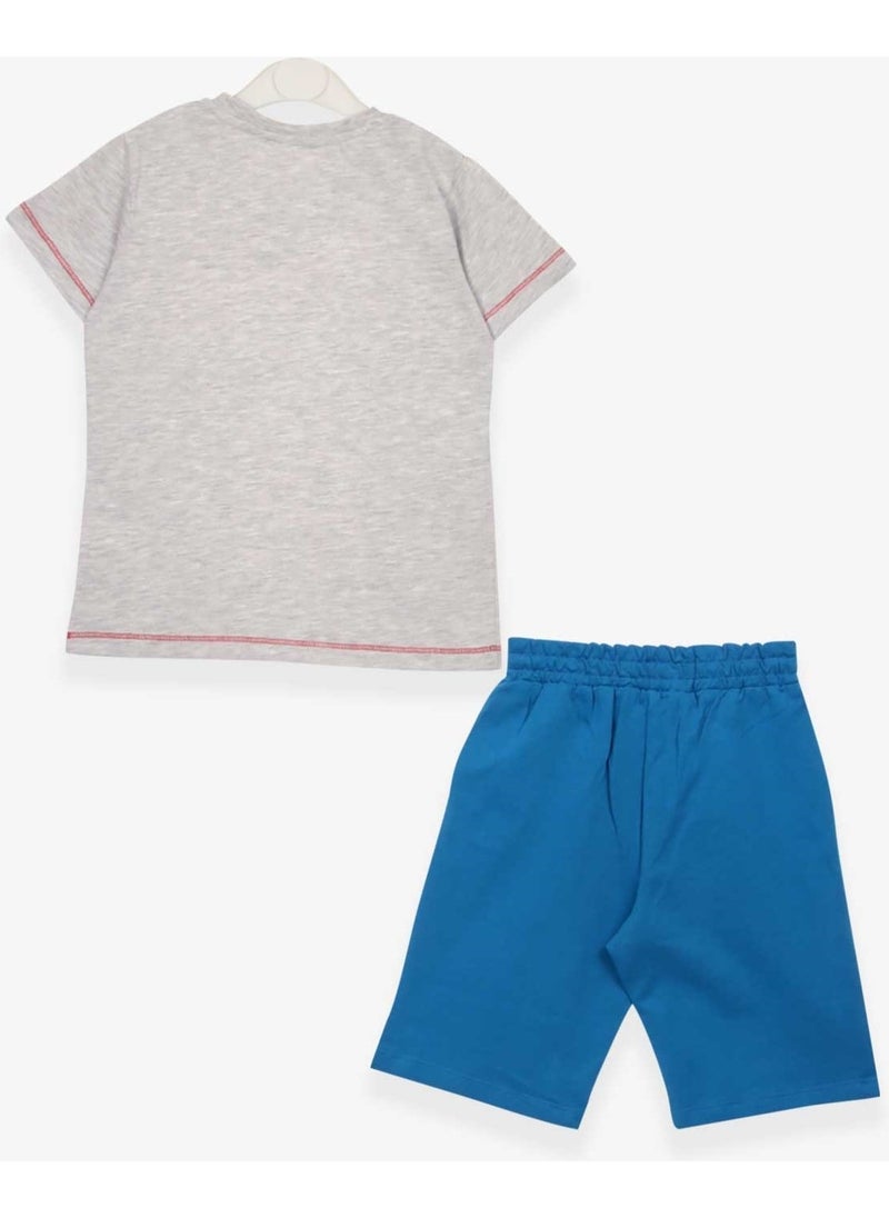 Boys Shorts Set Shark Printed Light Gray Melange (1.5-5 Years) - pzsku/Z12A7484CAB5910AA3714Z/45/_/1726653565/514c8a7b-1549-4adf-a289-38aa4d65bf58