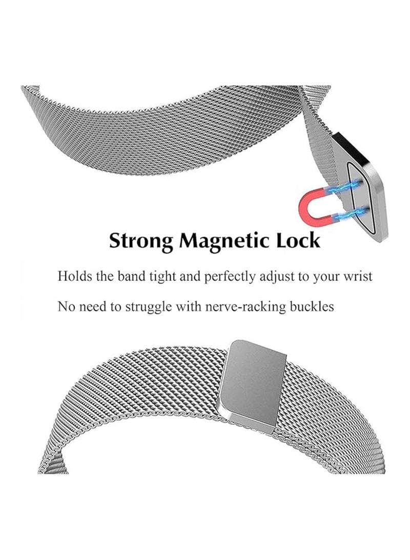 Strap Replacement Band For Apple Watch 42/44/45/49mm - Silver - Image 3