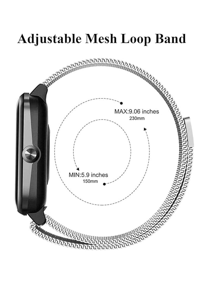Strap Replacement Band For Apple Watch 42/44/45/49mm - Silver - Image 2