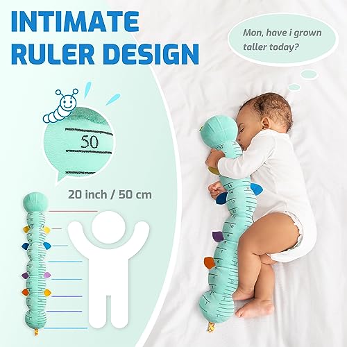 Sumobaby Baby Toys Musical Caterpillar, Stuffed Animal Activity Soft Toys with Teether,Multi-Sensory Crinkle, Rattle and Textures, for Tummy Time Baby Toys 0 to 12 Months Boys,Girls,Caterpillar(Blue) - Image 5
