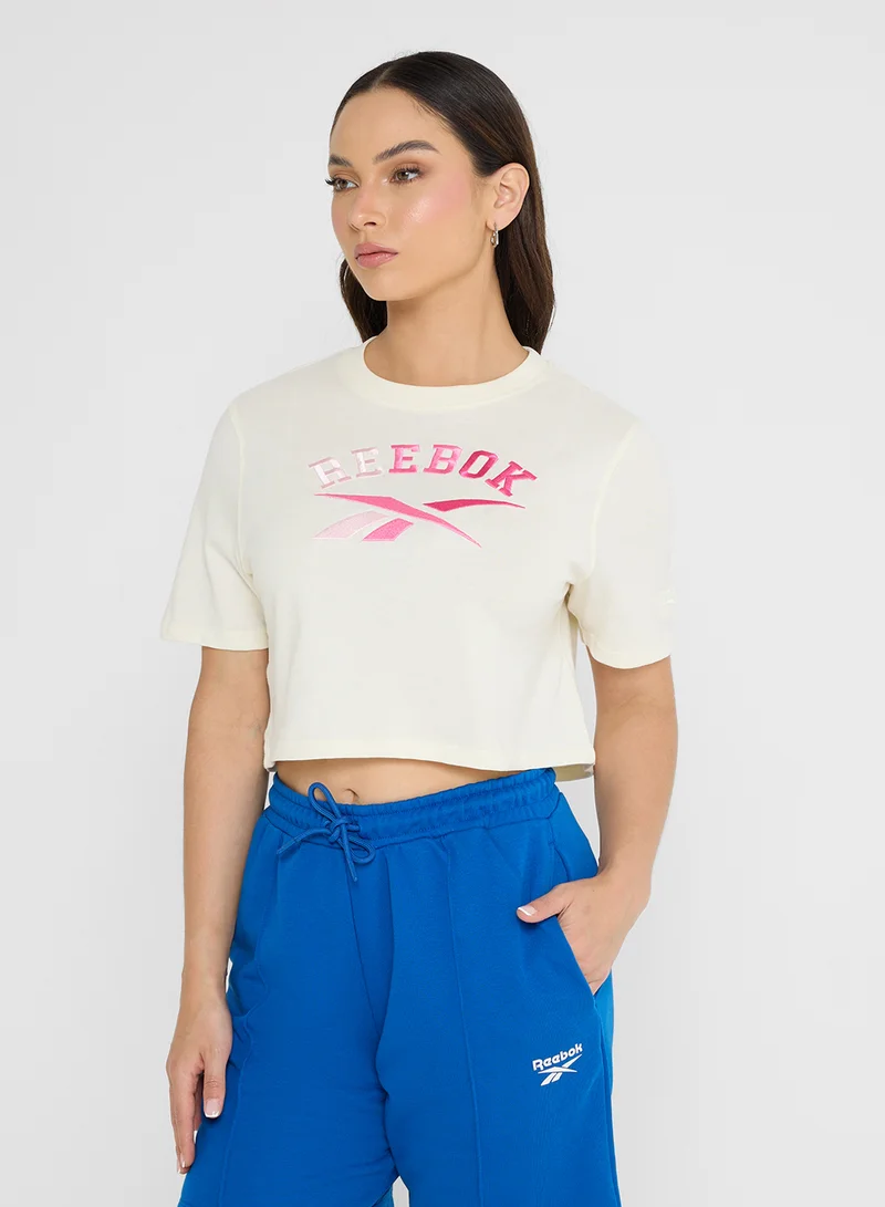 Reebok Iris 2 Crew Neck Cropped T-Shirt