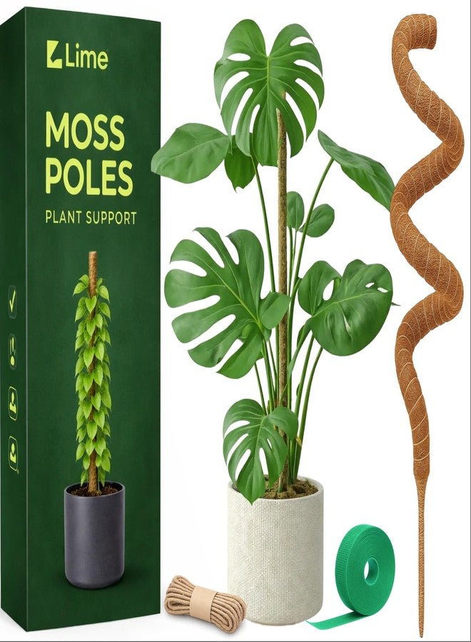 Craft911 Moss Pole Monstera Plant Support - 48” Bendable Moss Pole Monstera Plant Support, Plant Stakes for Indoor Plants, Tall Plant Sticks Support for Climbing Plants - Image 1