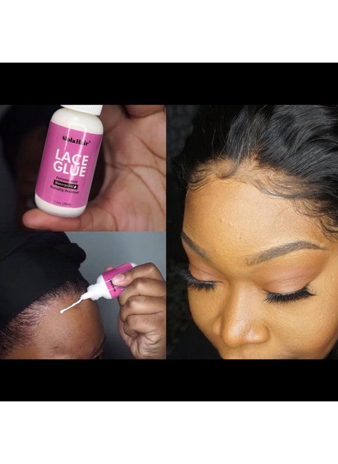 Dolahair Extreme Hold Lace Glue For Wigs, Waterproof, Invisible Bonding, 1.3 Ounce  - Image 3