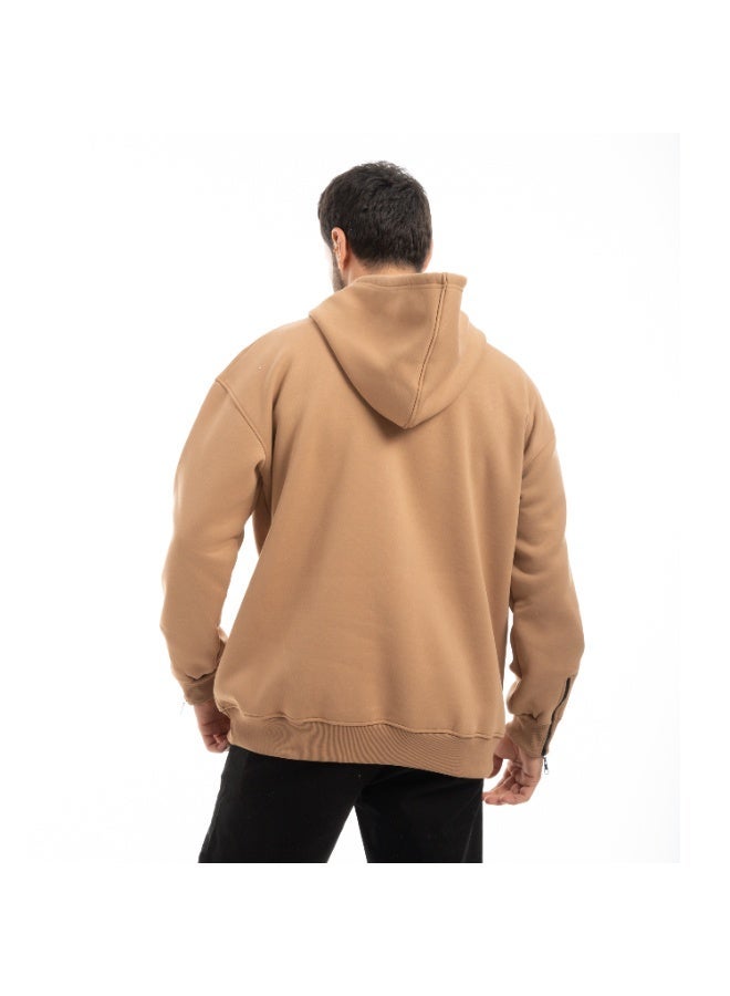 سيزار هودي رجالي اوفر سايز مزود بغطاء للرأس - Image 4