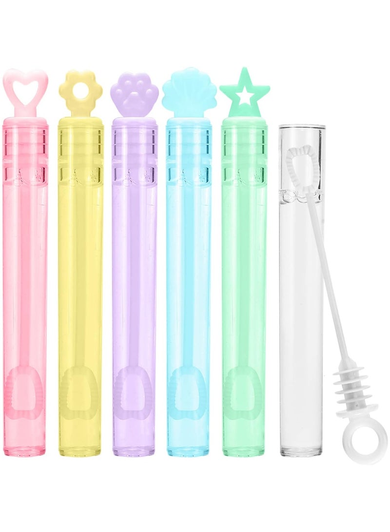 48 Pack Mini Bubble Wands(6 Style, 6 Colors), Bulk Bubble Party Favors, Goody Bags for Kid, Great Summer Outdoor Indoor Toys Gifts for Boy Girl, Valentine's Christmas Party Supplies - Image 2