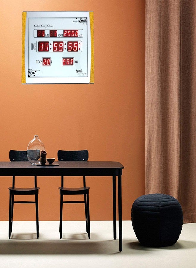أوريفا ساعة حائط رقمية من أوريفا (Olc-105 أبيض) - Image 4