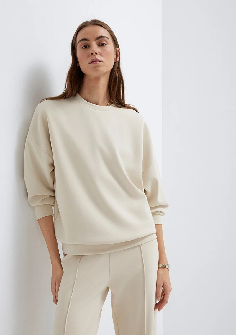 Mavi Lux Touch (TENCEL™) Modal Ecru Sweatshirt