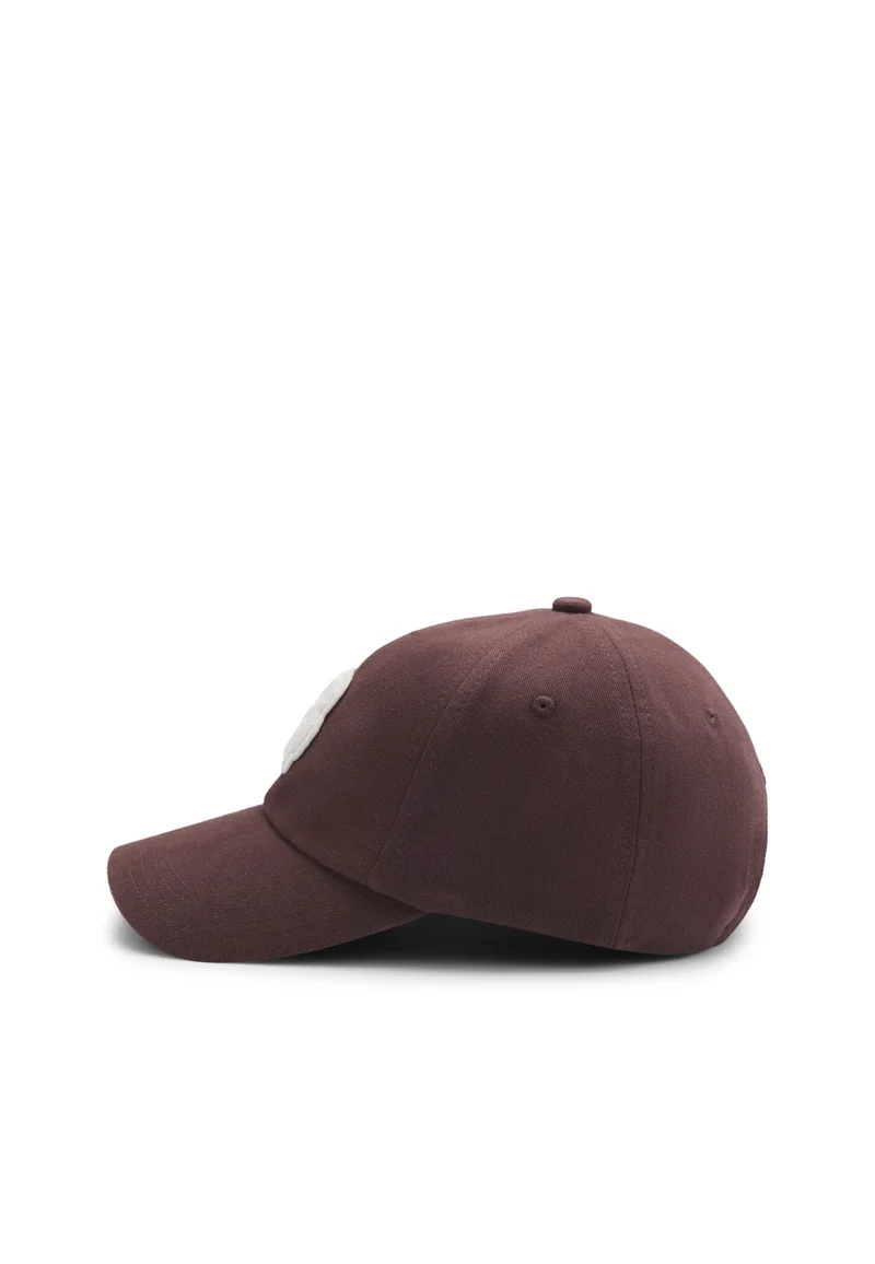 بوس Cotton-twill cap with braided Double B monogram