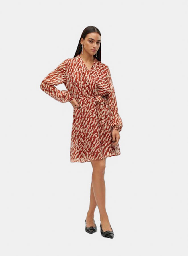 VERO MODA VERO MODA Womens Rie Longsleeve Wrap Dress  - Image 2