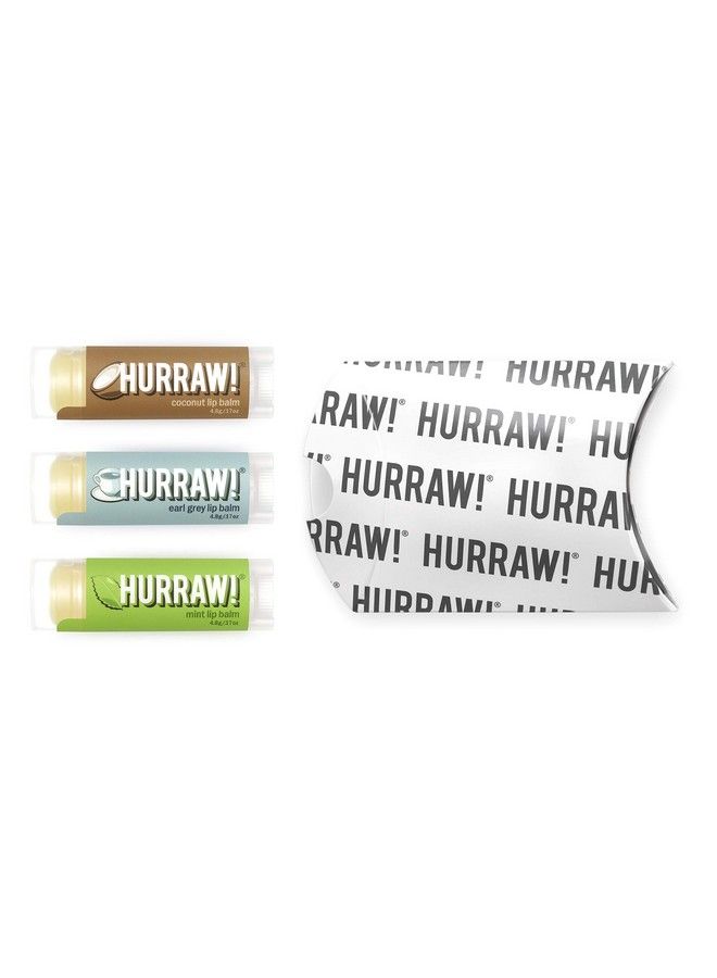 Hurraw! بلسم شفاه جوز الهند إيرل غراي بالنعناع 3 عبوات: معتمد عضوي نباتي خالي من القسوة والغلوتين وغير معدّل وراثيًا 100% مكونات طبيعية خالية من شمع النحل وزبدة الشيا وفول الصويا والنخيل مصنوع في الولايات المتحدة الأمريكية - Image 3