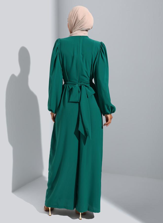 رفقة من مودانيسا جمبسوت واسع أرجل أخضر من رفقة مع حزام سلسلة - Image 5