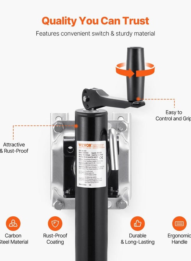 VEVOR Heavy Duty Trailer Jack, 2000 lbs Load Capacity, 10" Swivel Lift for RV, Horse, Utility & Yacht Trailers - Image 4