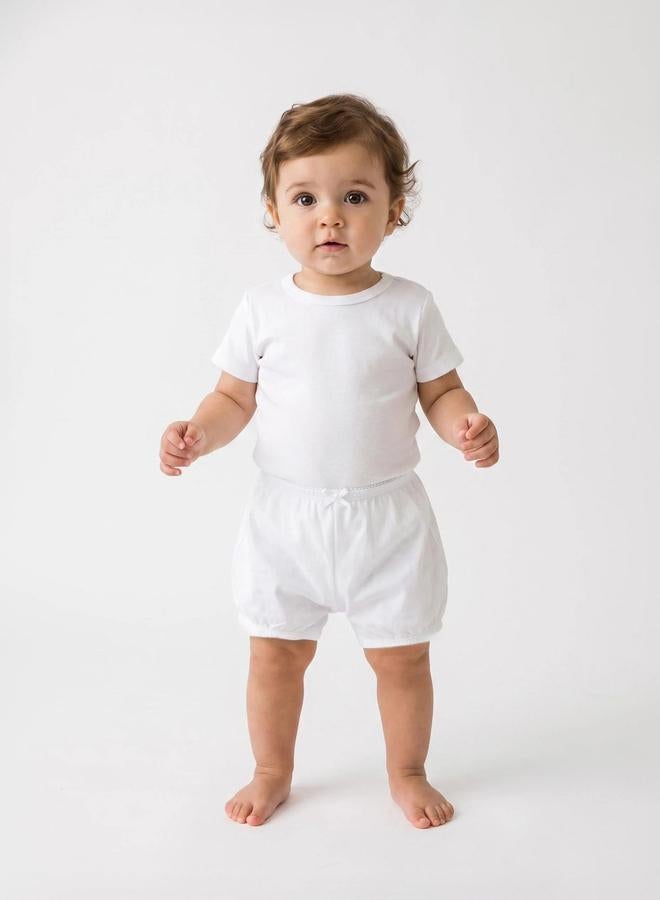 Styli Girls Pack of 5 - White Cotton Blend Boxer Briefs - Image 5