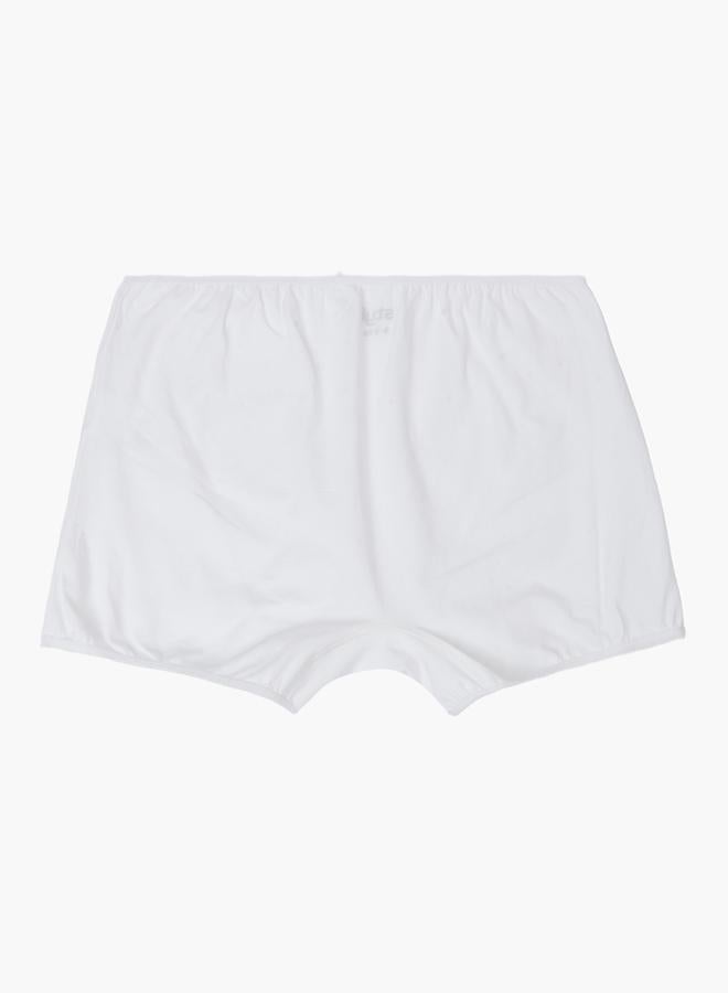 Styli Girls Pack of 5 - White Cotton Blend Boxer Briefs - Image 4