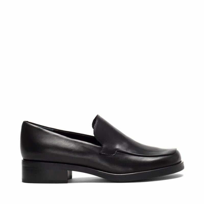 Franco Sarto Women's Bocca Slip-On Loafer, Black Leather, 7 W - Image 4
