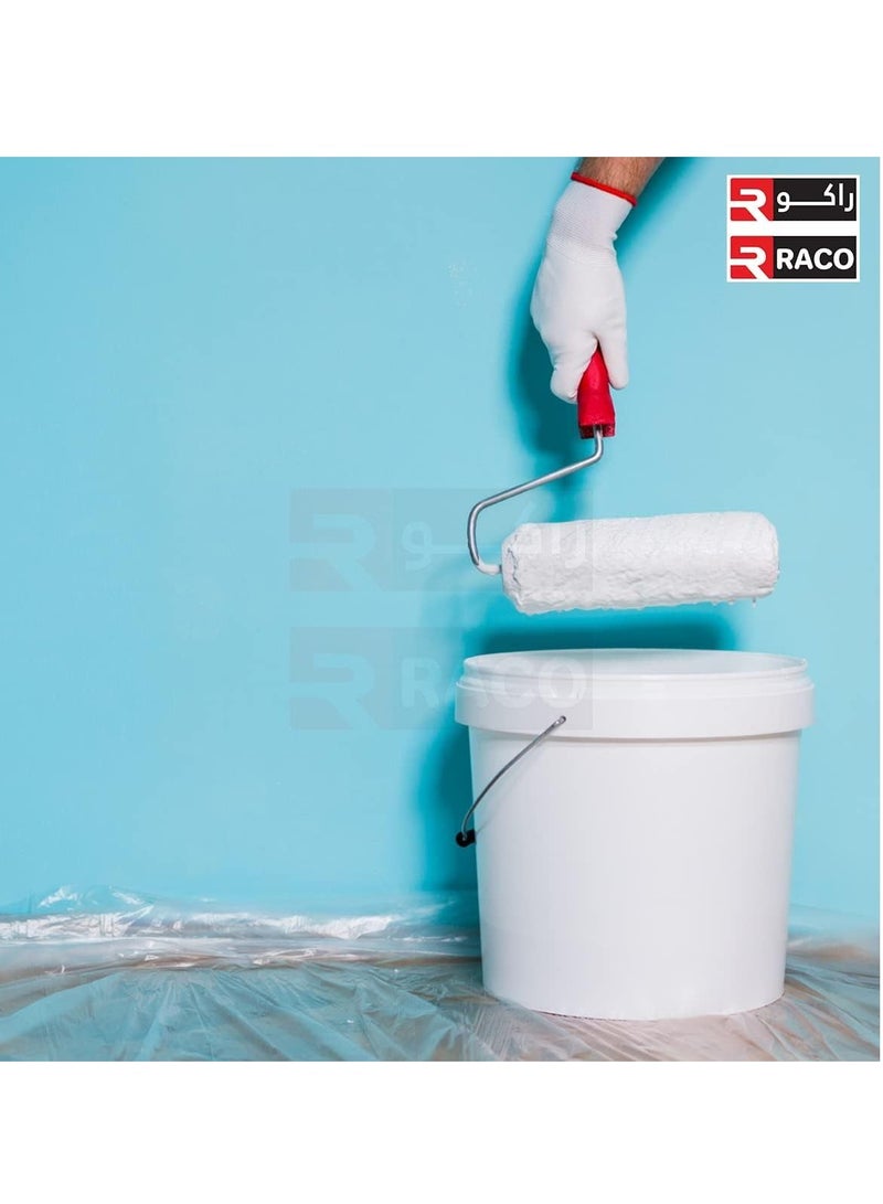 RACO RACO Durable Polythene Sheet Roll for Floors and Furniture Protuct from Dust and Water when Painting and Decorating (1000G, 25M)  - Image 3