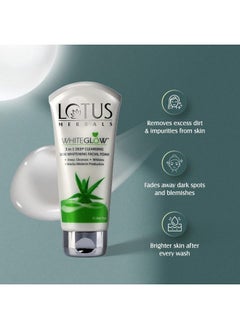 LOTUS HERBALS Whiteglow 3In1 Deep Cleansing Skin Whitening Facial Foam Face Wash For All Skin Types 100G  - Image 5