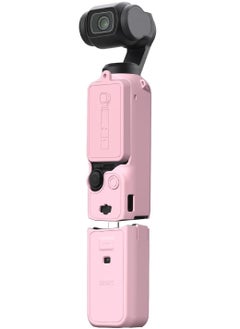 VKL Pocket 3 Silicone Cover, Protective Case Lens Protector Scratch-Resistant Sleeve Skin Compatible with DJI OSMO Pocket 3 Creator Combo Accessories(Pink) 