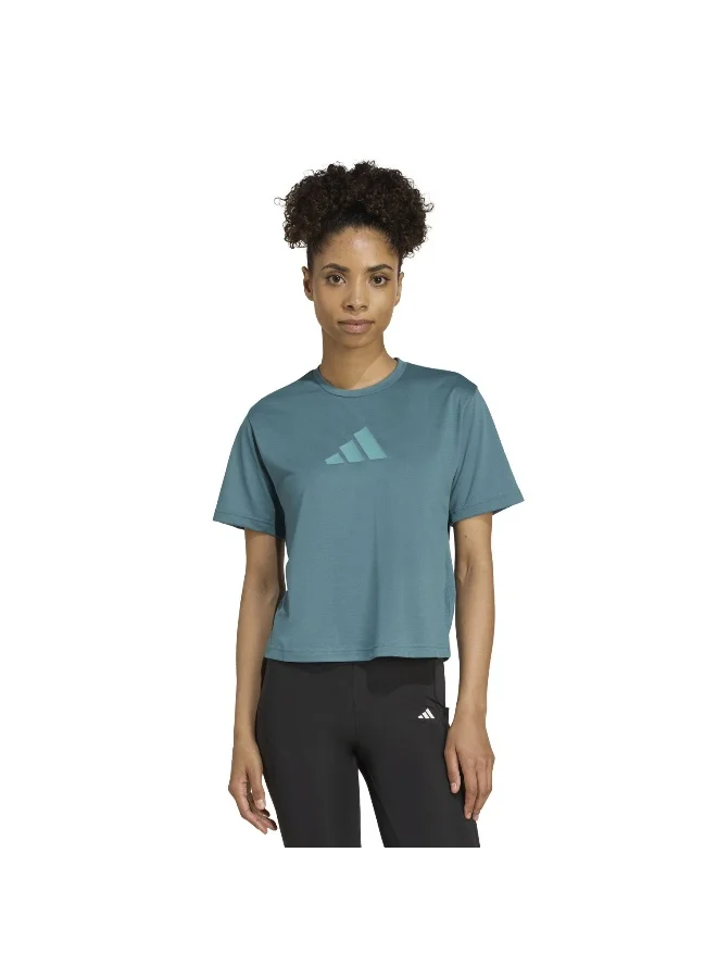 Adidas Adidas We Bl Tee Green T-Shirt (Short Sleeve) T-Shirts For Women