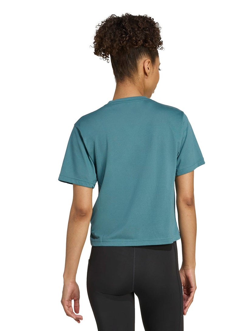 Adidas Workout Essentials Big Performance Logo Training T-Shirt - Image 2