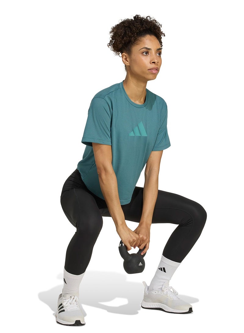 Adidas Workout Essentials Big Performance Logo Training T-Shirt - Image 5