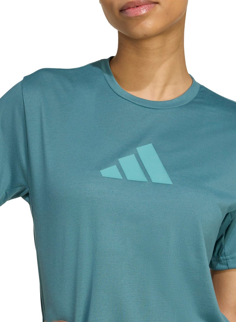 Adidas Workout Essentials Big Performance Logo Training T-Shirt - Image 3