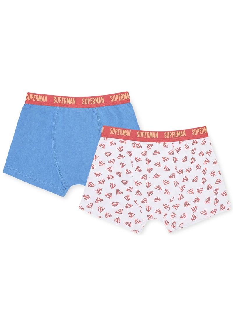 SUPERMAN BOXER BOYS SUPERMAN 2PCS PACK 2-8 YRS JK-PBSMBBX013 - Image 1