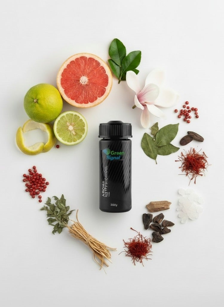 جرين سيجنال زيت عطر ستوري – عطر شرقي فاخر لتعطير المنزل | مزيج من البرغموت، الجريب فروت، الفلفل الوردي، الماغنوليا، الباتشولي، حبوب التونكا، العود، الزعفران، نجيل الهند، المسك الأبيض والعنبر | زيت عطري مركز يدوم طويلا لأجهزة التعطير - Image 4