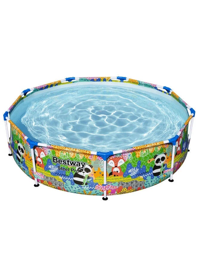 بست واي بيست واي 5612F حوض سباحة بإطار دائري سعة 3221 لتر – متعدد الألوان - Image 2