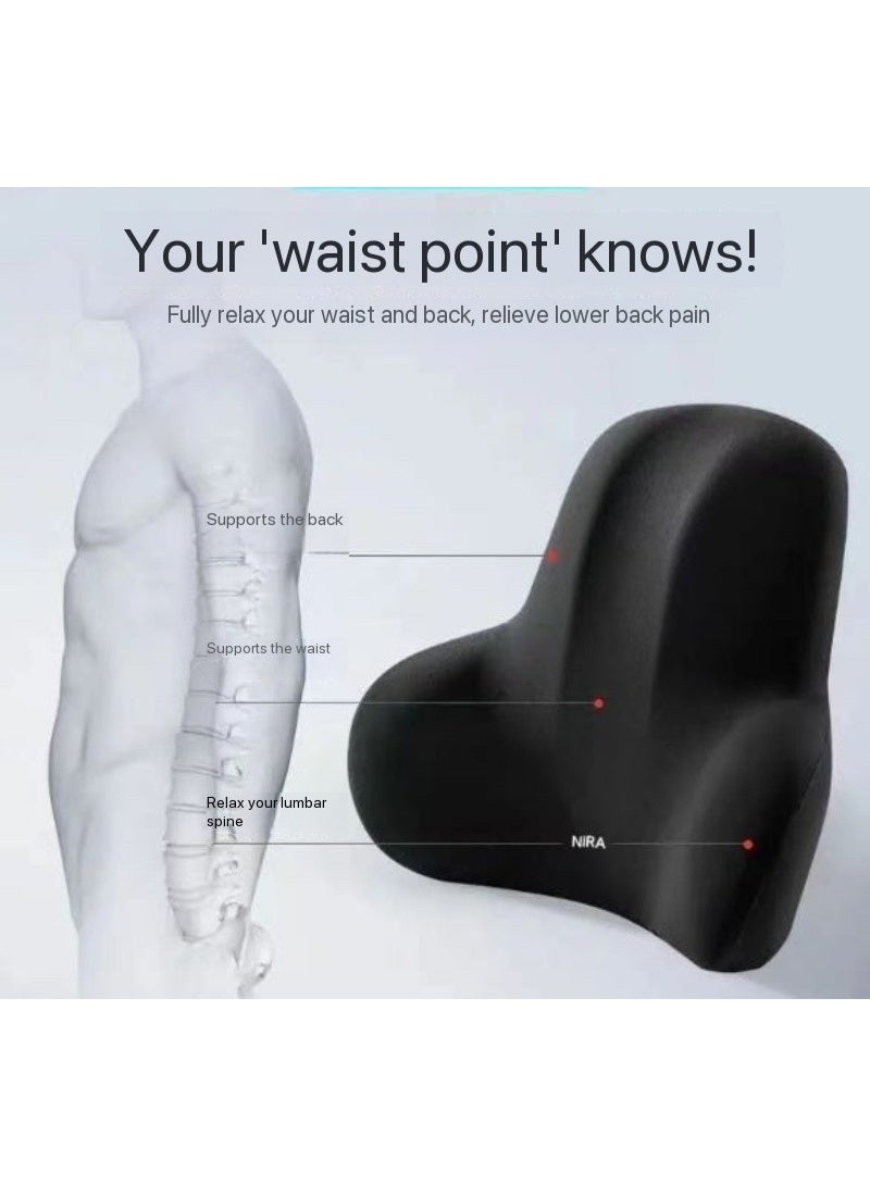 Ergonomic Memory Foam Car Headrest And Lumbar Support Pillow – Neck And Back Support Cushion For Car, Office Chair And Home Comfort. - Image 4