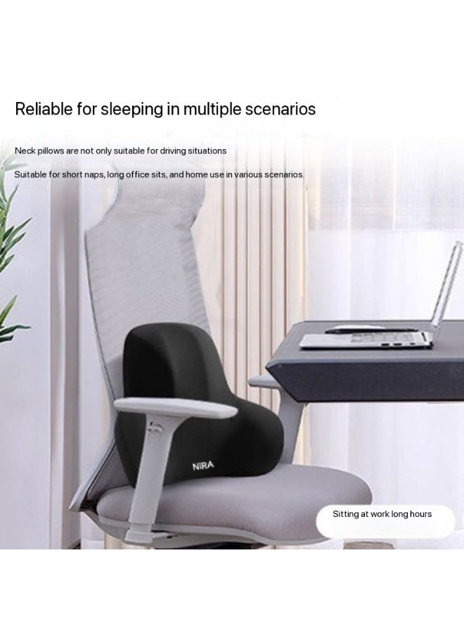 Ergonomic Memory Foam Car Headrest And Lumbar Support Pillow – Neck And Back Support Cushion For Car, Office Chair And Home Comfort. - Image 2